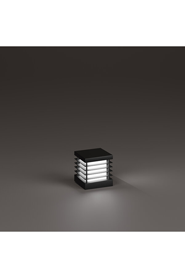 Lumex Alümi̇nyum Izgaralı Set Üstü Aydınlatma Bahçe Aydınlatması Antrasi̇t Renk 18 X 18 Cm
