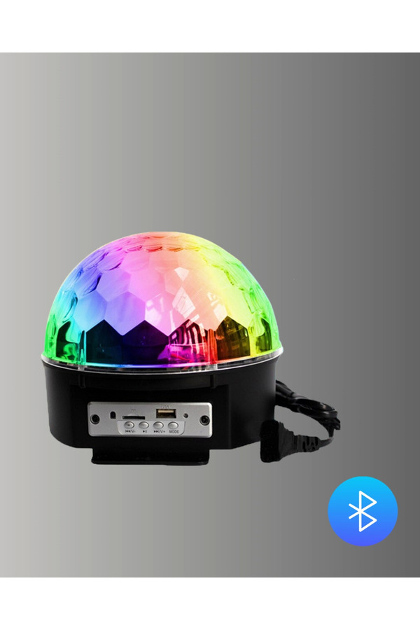 Taşınabi̇li̇r Bluetooth Di̇sko Topu Uzaktan Kumandalı Işık Efektleri̇