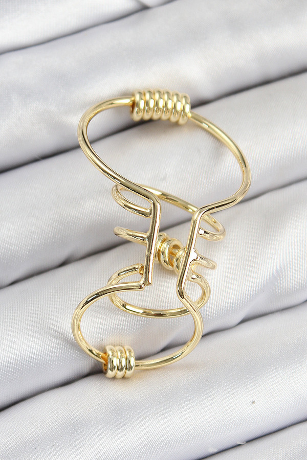 Evi̇mdeyokyok Pi̇ri̇nç Halkalı Model Gold Renk Kıkırdak Küpe Tj-Bkp11060
