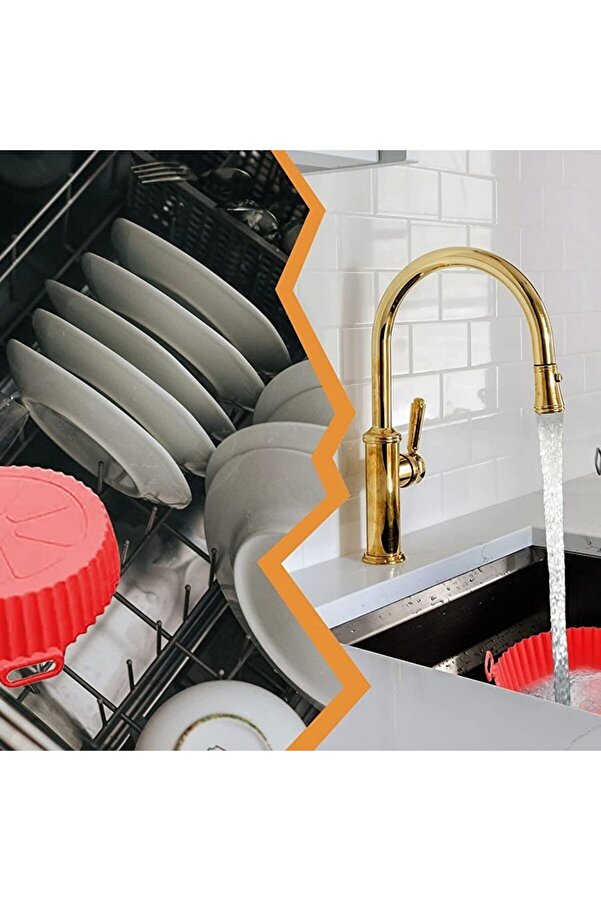 Go İthalat Renkli̇ Isıya Dayanıklı Yıkanılabi̇li̇r Si̇li̇kon Fırın Ve Ai̇rfryer Yuvarlak Model Pi̇şi̇rme Matı