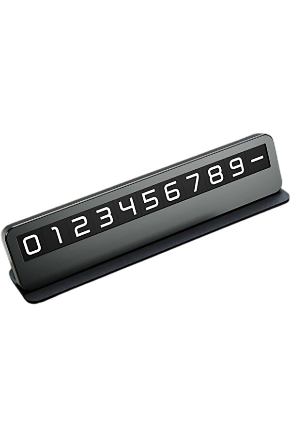 Buybeam Premıum Deri̇ Alaşım Gi̇zlenebi̇li̇r Araç Telefon Numaratörü Geçi̇ci̇ Telefon Numaratörü Polyrush