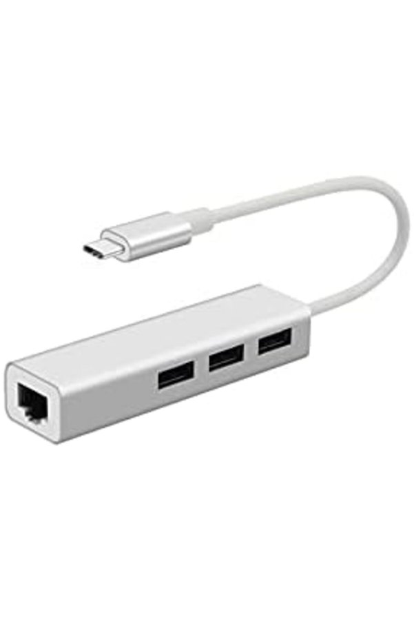 Modaflux Fc05 Type-C To 3 X 3.0 Usb + Lan Ethernet Çevi̇ri̇ci̇ Uyumlu Polynova 395519