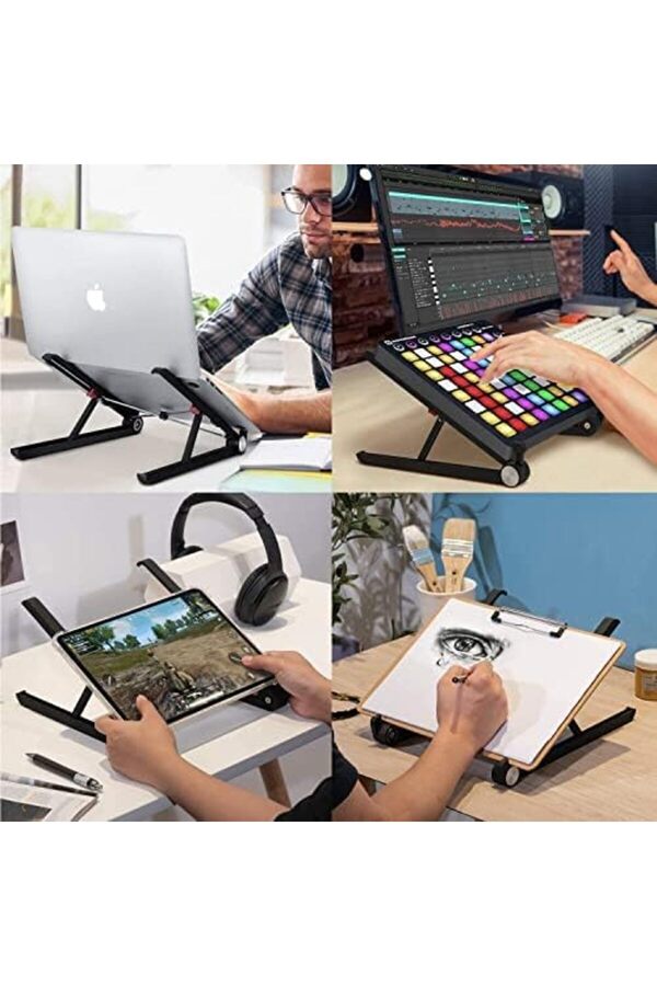 Lvnshop X1 Laptop Sehpası, Katlanabi̇li̇r, Tablet Sehpası, Alaşım, Sınıf Çalışması, İyi̇leşti̇rme, Isı D