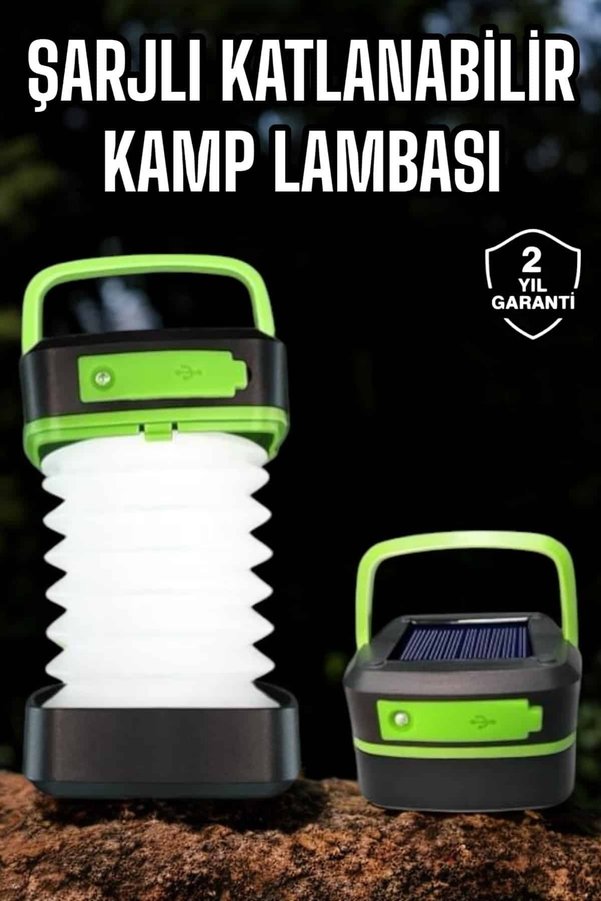 Home Led Lamba Kamp Lambası Hafif Taşınabilir Şarj Süreli Akordeon El Fenerli