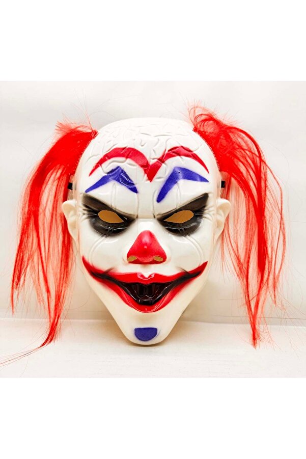 Go İthalat Kızıl Saçlı Joker Palyaço Maskesi̇ (5258)