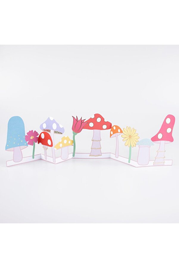 Meri̇ - Mushroom Concerti̇na Card - Mantar Tebri̇k Kartı