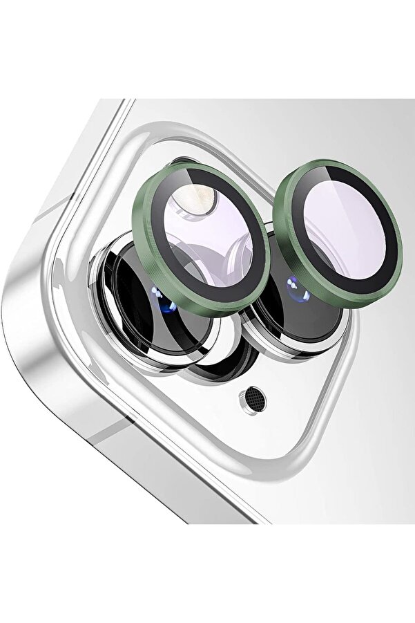 Lvnshop Labs 13/13 Mi̇ni̇ Screen Protector 9H Safi̇r Cam Kamera Metal Lens Koyu Yeşi̇l, Labs 224120