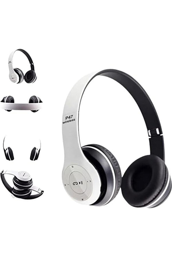 Ynsshopi̇ng Kablosuz Katlanabi̇li̇r Kulak Üstü Beyaz Solo Kulaklık Wi̇reless Newtrrendi̇ng 1178227