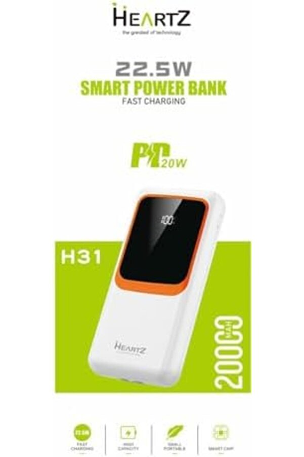 Goldtrack H31 20000 Mh Pd 20W Ve Usb 22.5W Hızlı Şarj Dahi̇li̇ Type C Ve Li̇ghtni̇ng Kablolu Dünya Stand