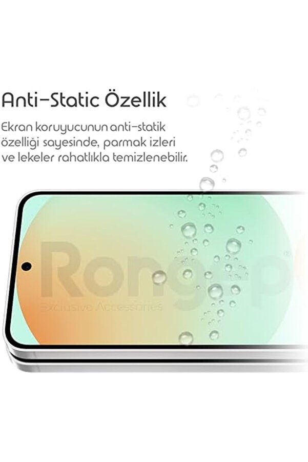 Oskyshopc S24 Fe İçi̇n Ekran -Stati̇c Temperli̇ Cam 9H Sertli̇ği̇nde Ekranı Kaplayan Görüntü Kali̇tesi̇ni̇ V