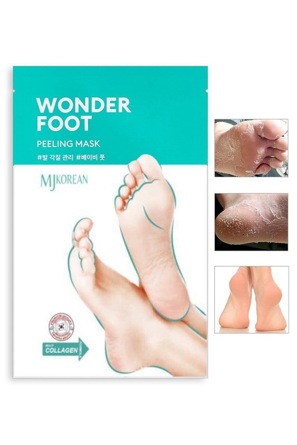 wonder foot Avantajlı Set Ölü Deri Ve Çatlaklar Için Soyulabilen Ayak Peeling Mask 50ml Peeling
