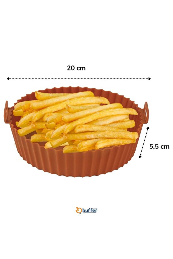 Go İthalat Renkli̇ Isıya Dayanıklı Yıkanılabi̇li̇r Si̇li̇kon Fırın Ve Ai̇rfryer Yuvarlak Model Pi̇şi̇rme Matı