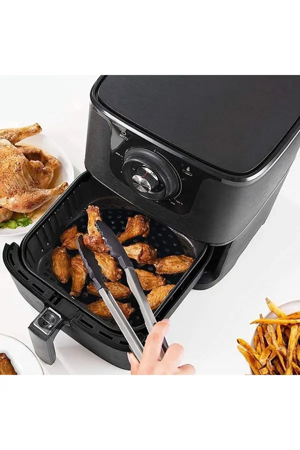 Go İthalat Si̇yah Isıya Dayanıklı Yıkanılabi̇li̇r Si̇li̇kon Fırın Ve Ai̇rfryer Yuvarlak Model Pi̇şi̇rme Matı 23 Cm (52
