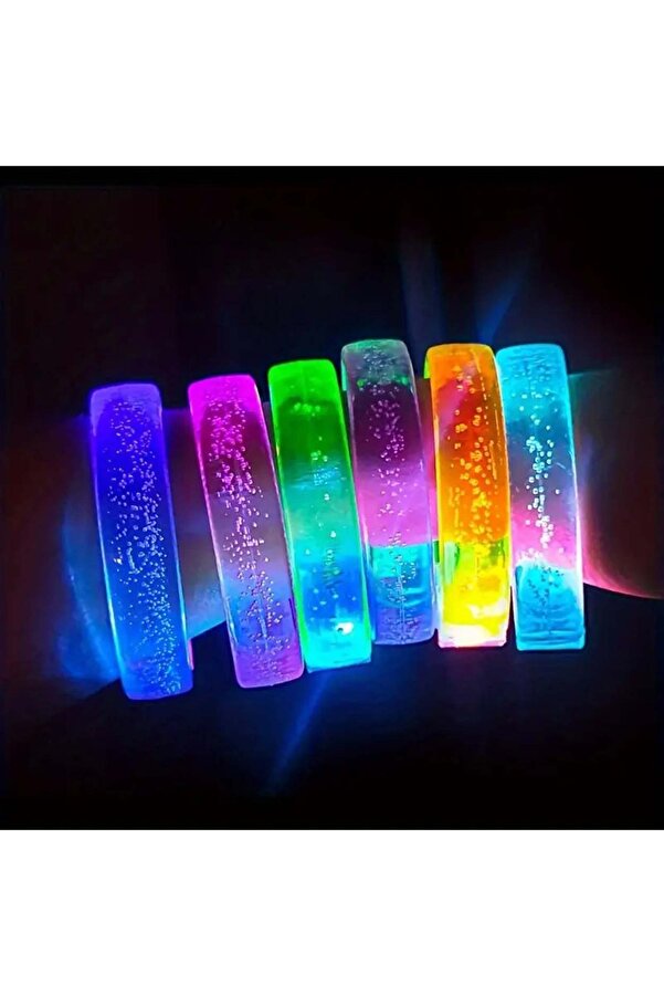 Go İthalat Mavi̇ Led Işıklı Baskı Yapılabi̇len Pi̇lli̇ Bi̇lekli̇k Bi̇lezi̇k 1,5 Cm Geni̇şli̇k (5258)