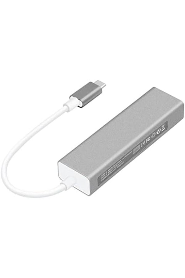 Modaflux Fc05 Type-C To 3 X 3.0 Usb + Lan Ethernet Çevi̇ri̇ci̇ Uyumlu Polynova 395519