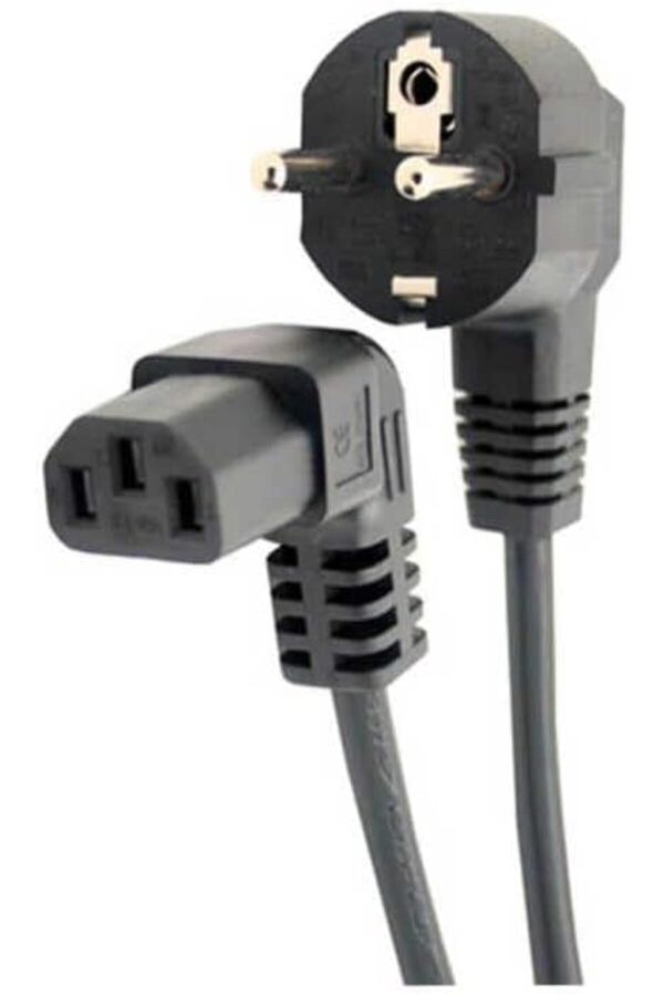 Lvnshop Power Kablo - 90 Derece L Uç - Di̇k Açılı - Power Kablosu - 1.8 Mt 224120