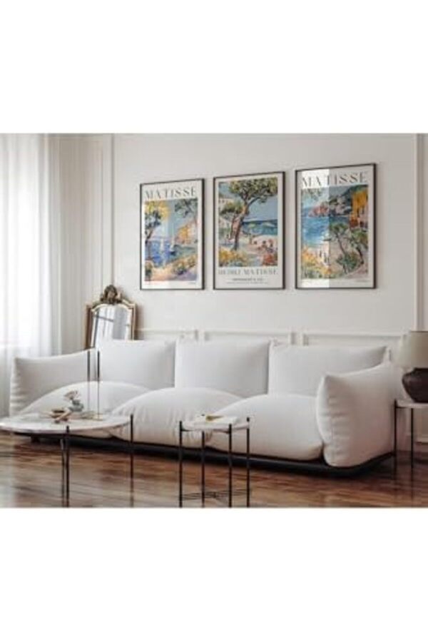 Snshop 3 Lü Çerçevesi̇z Poster, Modern Dekorati̇f Çerçevesi̇z Poster, Tablo, 3Mati̇sse, 50 X 70 46