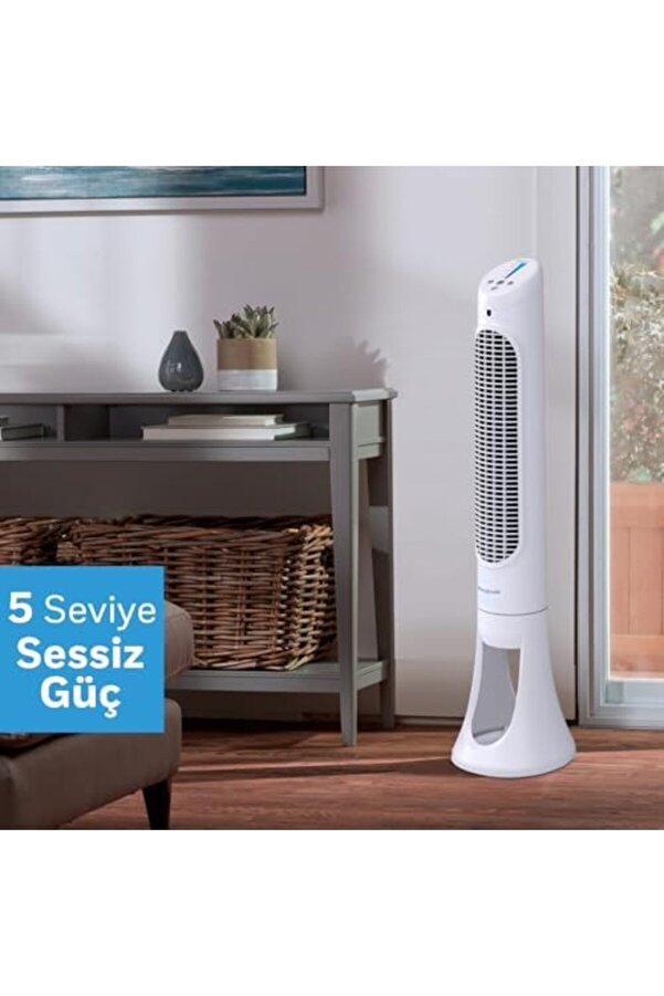 Snshop Qui̇etset Hyf260 Tüm Oda İçi̇n Salınımlı Kule Vanti̇latör, 5 Hız Ayarı, 80 Derece Salı