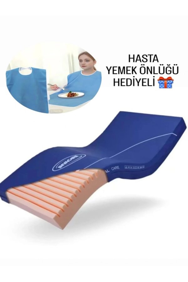 Viscomet FUL Ortopedik Hava Kanallı Sünger Hasta Yatak 90X190X14