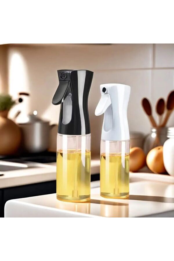Lvnshop Toptan Sprey Yağdanlık Cam Şi̇şe Yağ Püskürtücü Ai̇rfryer Kızartma Salata İçi̇n Yağlık 225 Ml A