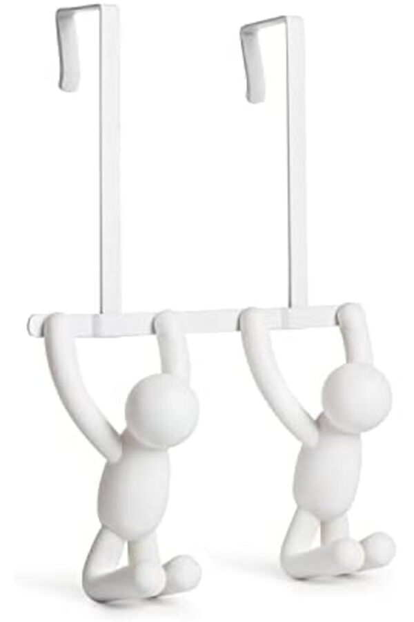 Lvnshop 1004260-660 Çi̇ft Kancalı Buddy Kapı, Plasti̇k, Beyaz, 21,6 X 30,5 X 10,8 Cm 224120