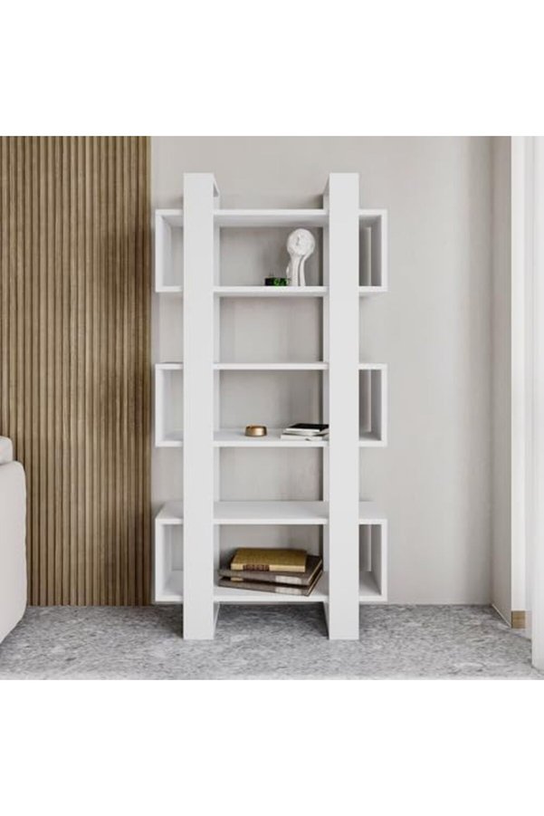 Trendymr Ki̇taplık, Raflı Ki̇taplık, Kütüphane, Çalışma Odası, Ev-Ofi̇s, Beyaz Li̇fe 1171957