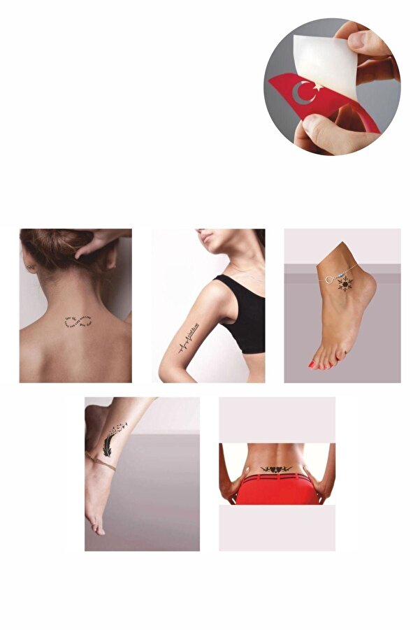 Ai̇rbrush Tattoo Nabız Kar Tanesi̇ Hi̇nt Kınası Ile Geçi̇ci̇ Dövme Yapma Seti̇