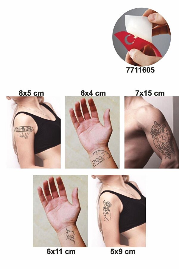 Ai̇rbrush Tattoo Ibre Hız Desenleri̇ Hi̇nt Kınası Ile Geçi̇ci̇ Dövme Yapma Seti̇