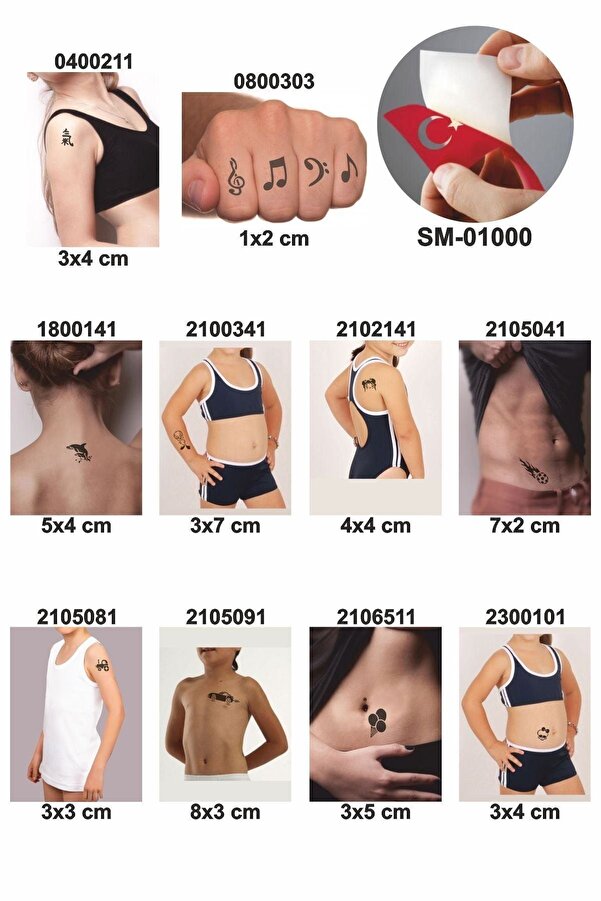 Ai̇rbrush Tattoo Efsane Tasarımlar Kınayla Geçi̇ci̇ Dövme Kampanya Seti̇ 1 Tüp Si̇yah Kına 10 Desen
