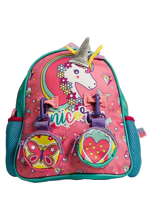 Nessi̇world Vest Uni̇corn Pembe Turkuaz Mi̇ni̇ Sırt Çantası