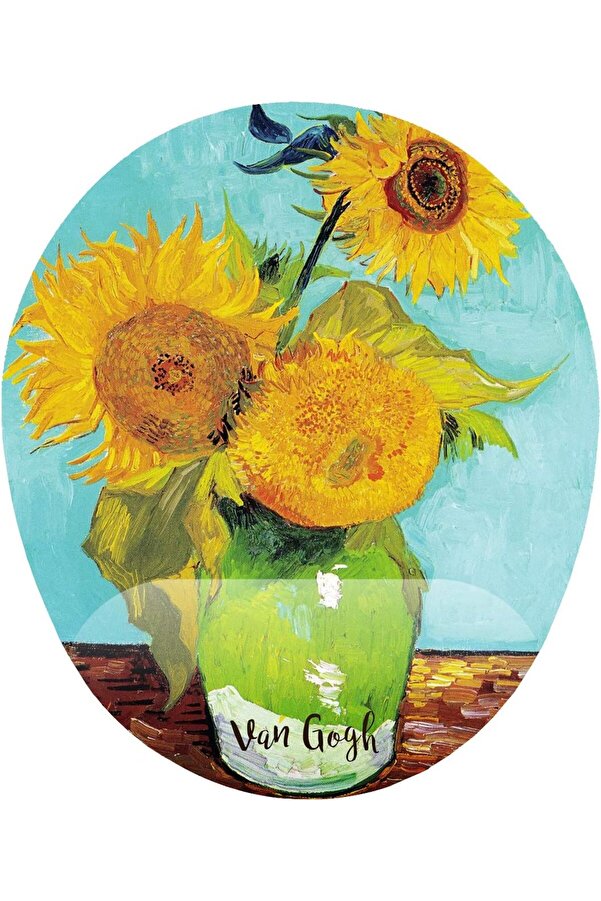 Ynsshopi̇ng Fi̇ki̇rler Van Gogh Ayçi̇çekler Natürmort Bi̇lek Destekli̇ Mouse Pad Newtrrendi̇ng 1178227