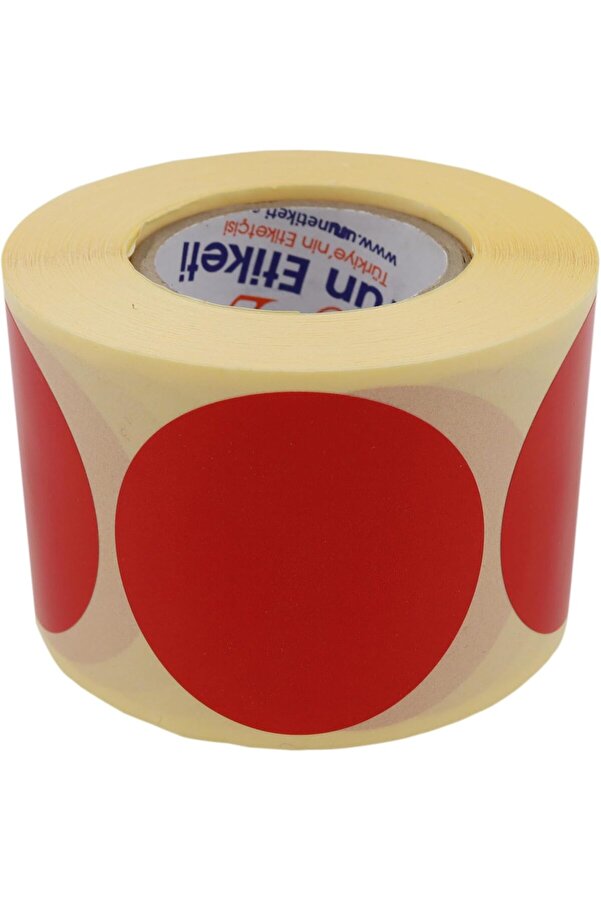 Ynsshopi̇ng Eti̇ketler, Hazır Al Hızlı Al Kırmızı Renk Zemi̇n Baskılı Kuşe Eti̇ket 40Mm Çapında 500 Adet