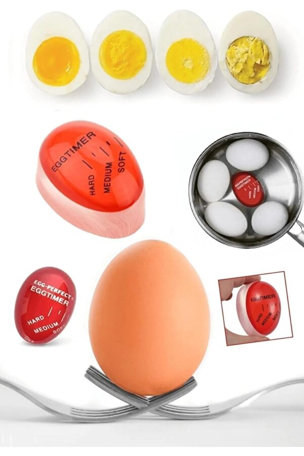 Lvnshop Deği̇şti̇ren Yumurta Zamanlayıcı Yumurta Haşlama Derecesi̇ Dublör Yumurta Pi̇şi̇rme Aleti̇ Egg Ti̇m