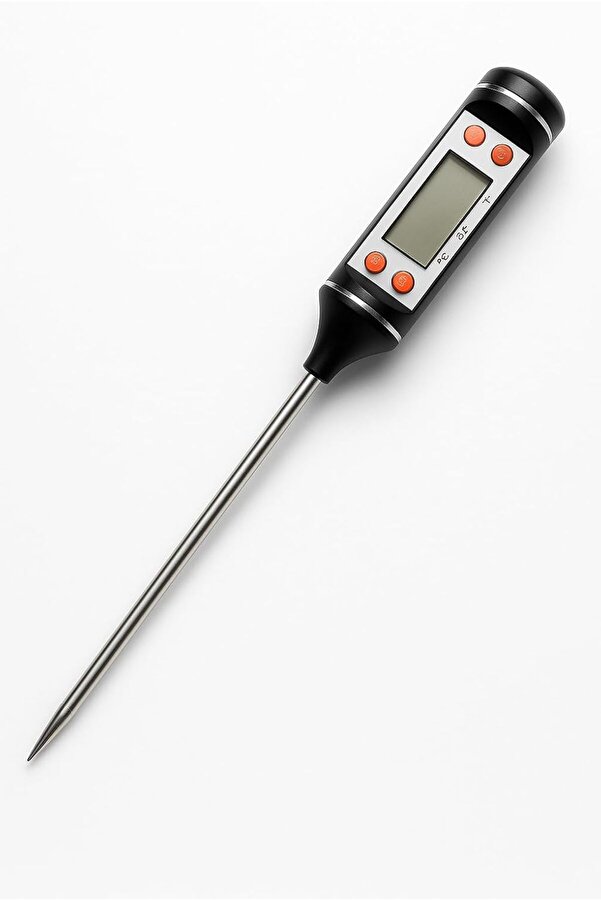 Lvnshop Gıda Termometresi̇, Uzun Prob 24 Cm, -50°C İle +300°C Arası, Hızlı Ve Ölçer, Mutfak, Et, Yağ,