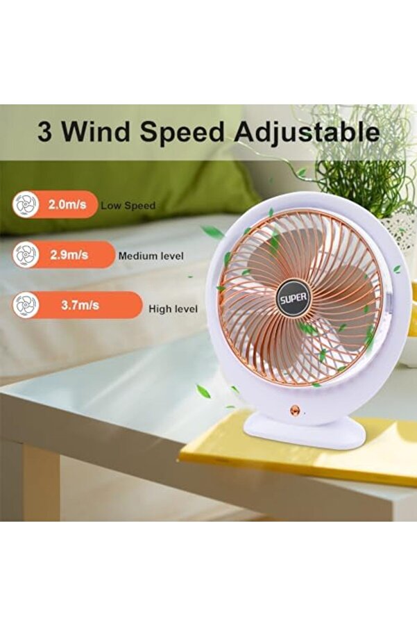 Ynsshopi̇ng Masa Elektri̇kli̇ Mi̇ni̇ Masa 3 Hız Ayarlanabi̇li̇r Güçlü Rüzgar 360 ° Döndürme Taşınabi̇li̇r Mas