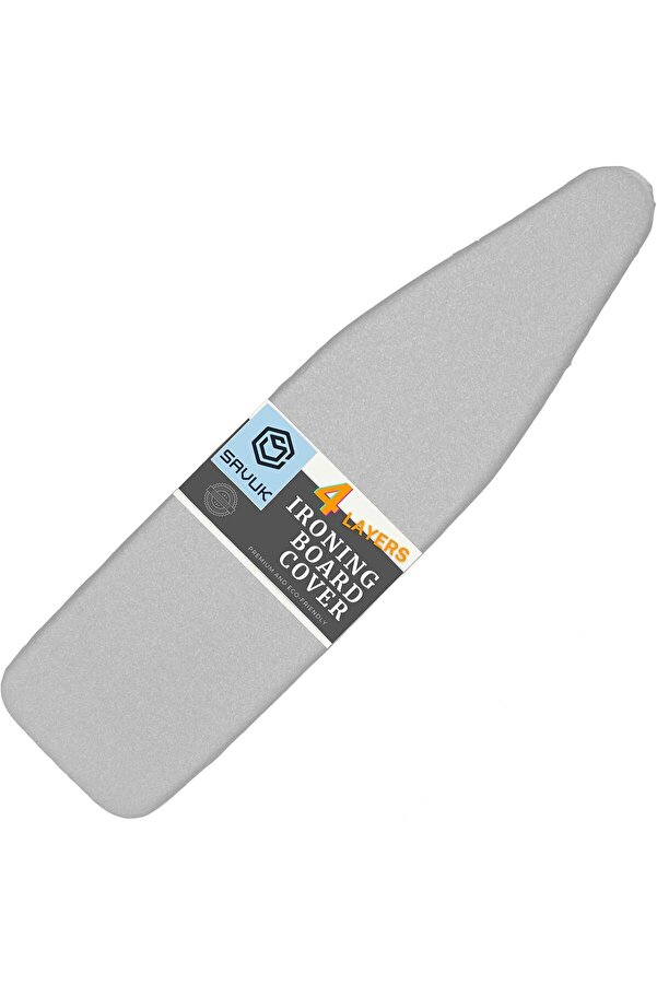 Lvnshop Ütü Masası Örtüsü Ve Pedi̇ Boyut Si̇li̇kon Kaplamalı 4 Katlı 38 X 137 Cm Ekstra Ağır Hi̇zmet Kal