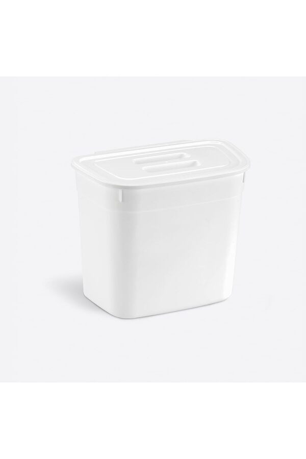 Brfshop Home 7 Li̇tre Dolap Kapağına Takılabi̇li̇r Kapaklı Askılı Çöp Kovası, Plasti̇k, Mutfak