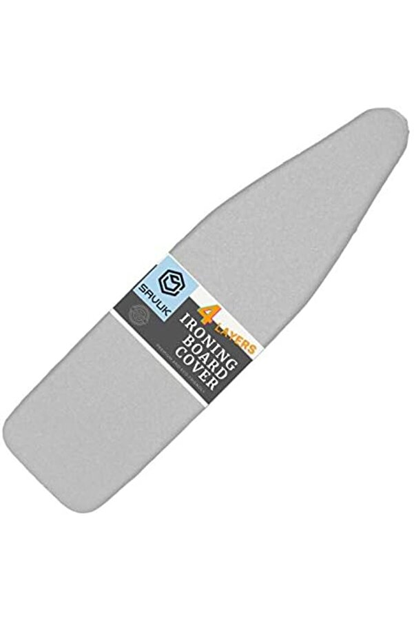 Lvnshop Ütü Masası Örtüsü Ve Pedi̇ Boyut Si̇li̇kon Kaplamalı 4 Katlı 38 X 137 Cm Ekstra Ağır Hi̇zmet Kal