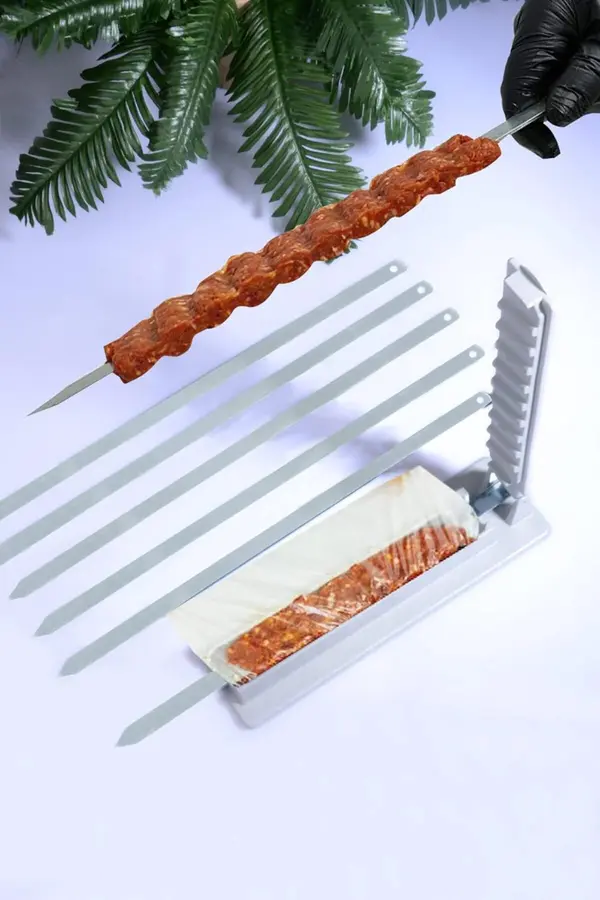 Lvnshop 4 Adet Şi̇ş Hedi̇yeli̇ Kebapmati̇k Adana Urfa Kebap Kalıbı Aparatı Prati̇k Hızlı Kebap Maki̇nesi̇ K