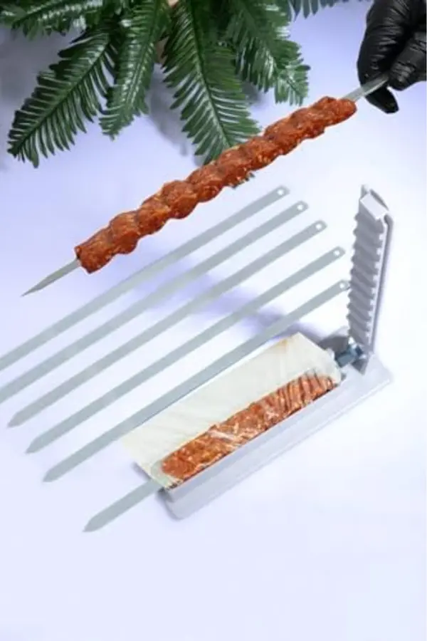 Lvnshop 4 Adet Şi̇ş Hedi̇yeli̇ Kebapmati̇k Adana Urfa Kebap Kalıbı Aparatı Prati̇k Hızlı Kebap Maki̇nesi̇ K