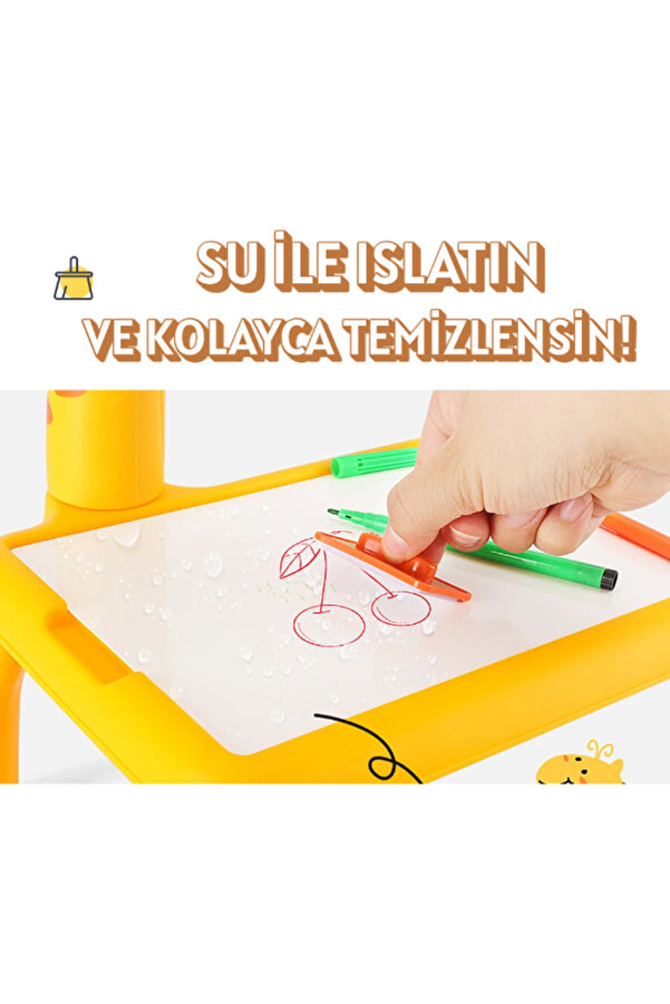 Ethab Ti̇caret Zürafa Tasarımlı Projeksi̇yonlu Boyama Tahtası