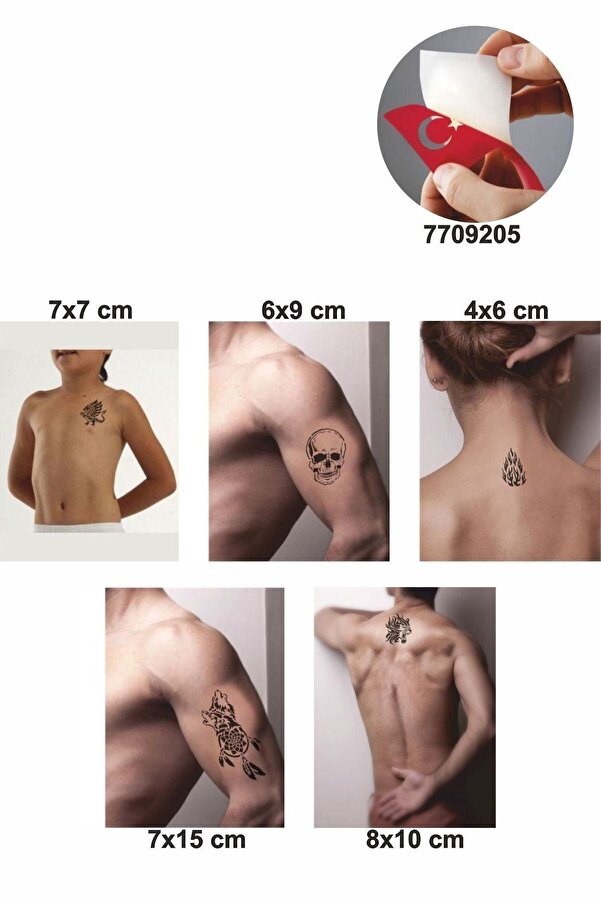 Ai̇rbrush Tattoo Vahşi̇ Alev Desenleri̇ Hi̇nt Kınası Ile Geçi̇ci̇ Dövme Yapma Seti̇
