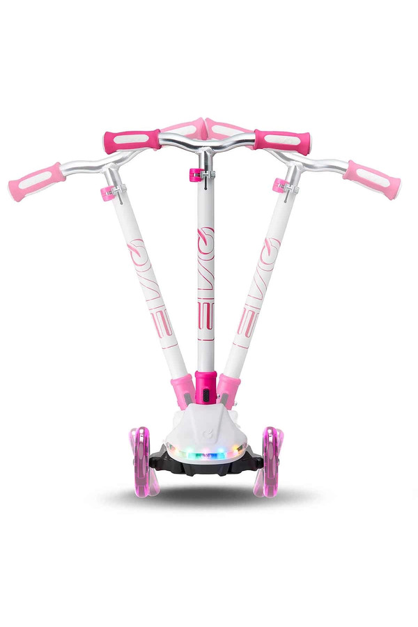 Evo 3 Tekerlekli̇ Colour Burst Işıklı Beyaz Scooter