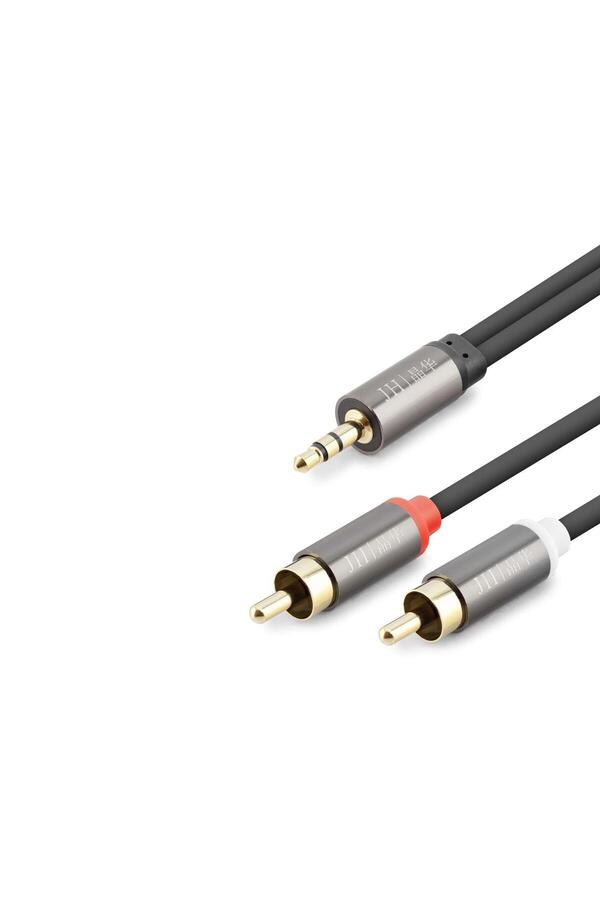 Evi̇mdeyokyok 3.5 Mm To 2Rca Kablo 2Lıne Gold 1.5M Si̇yah Hdx1067