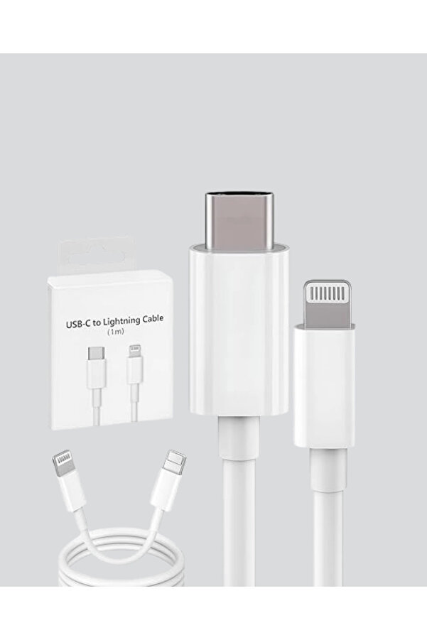 30W Type-C Li̇ghtni̇ng Hızlı Şarj Kablosu 1.2M İphone Uyumlu