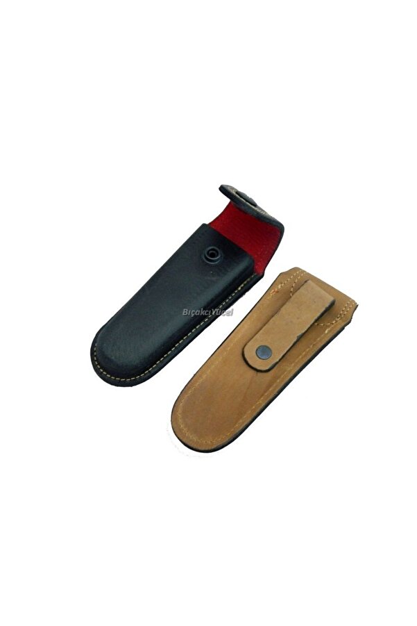 Haki̇ki̇ Deri̇ Çakı Kılıfı No4 - 14 Cm