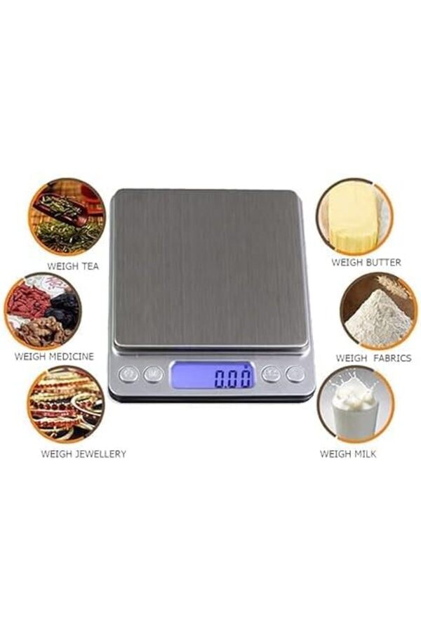 Snshop İ2000 Hassas Terazi̇ 500G / 0.01G Cep Hassas Tartısı Mücevher,Bozuk Para,Takı,Mutfak Teraz