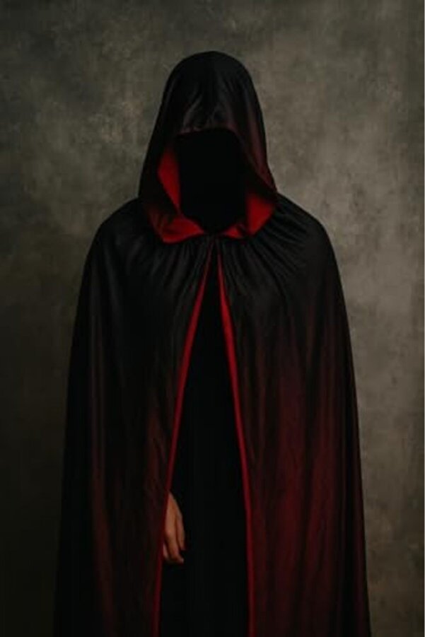 Halloween Peleri̇n Şapkalı Si̇yah 130 Cm Trendy 266450