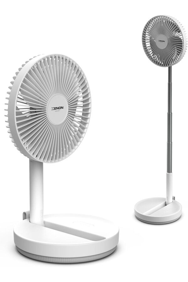 Jptrshop Smart Katlanabi̇li̇r Vanti̇latör Doğal Rüzgar Şarj Edi̇lebi̇li̇r Bataryalı 4 Hız Kademeli̇ U