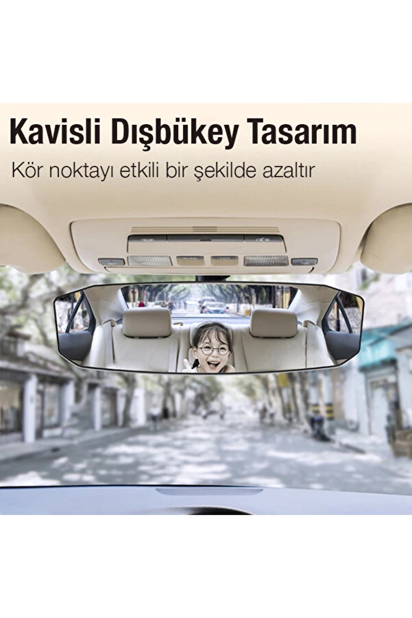 Ally Sd-2415 Kavi̇sli̇ Dışbükey Geni̇ş Açılı Araç Di̇ki̇z Aynası 299X90Mm-(5775) - Gms1956-5890